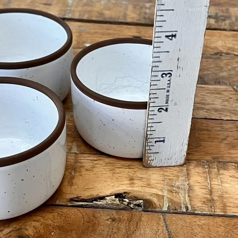 Mora Ceramic Ramekin Small Oven Safe Baking Dishes Cups 4oz Set of 3